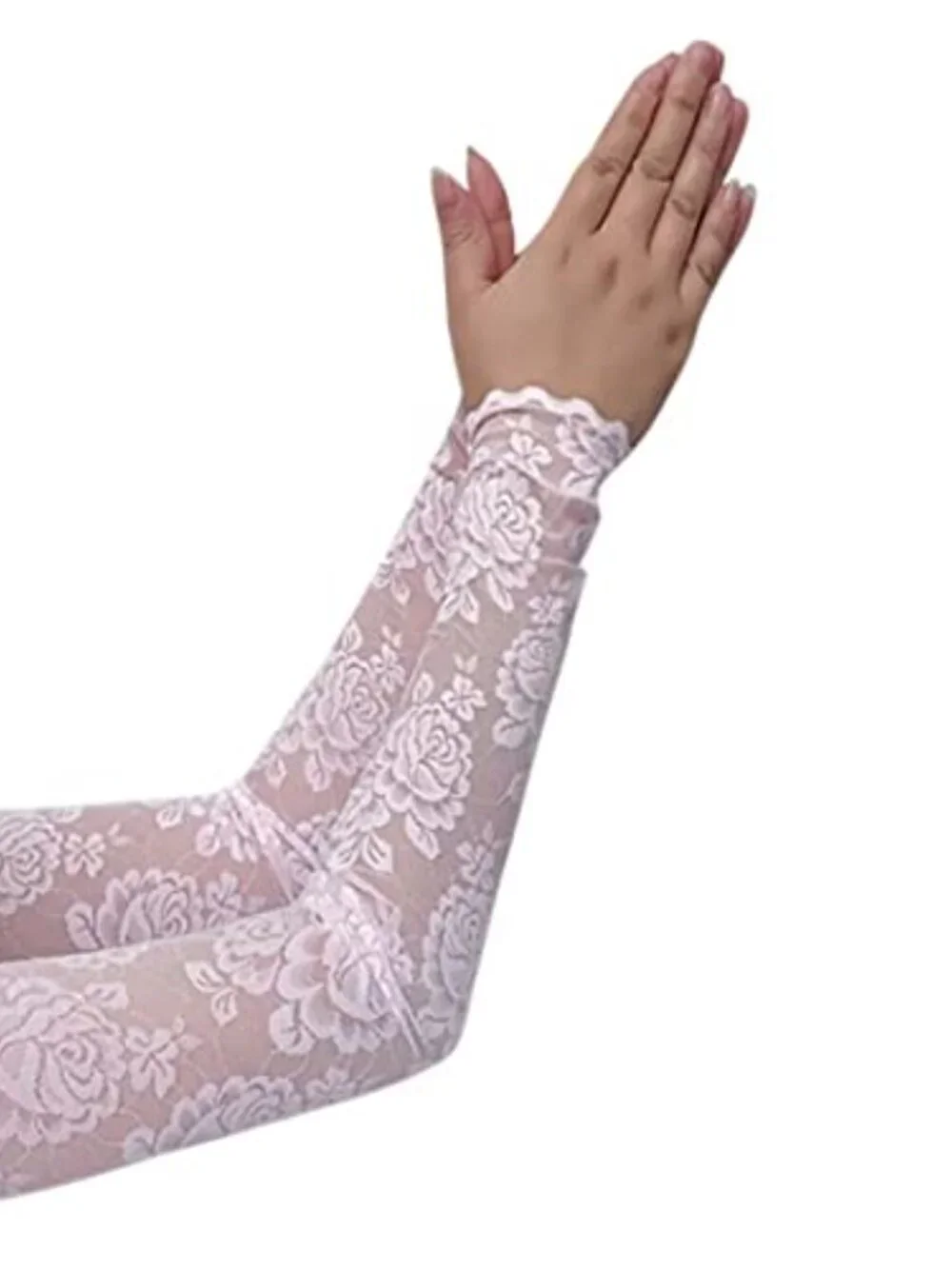 Women's Fingerless Lace Gloves for Driving Wedding Prom UV Protection